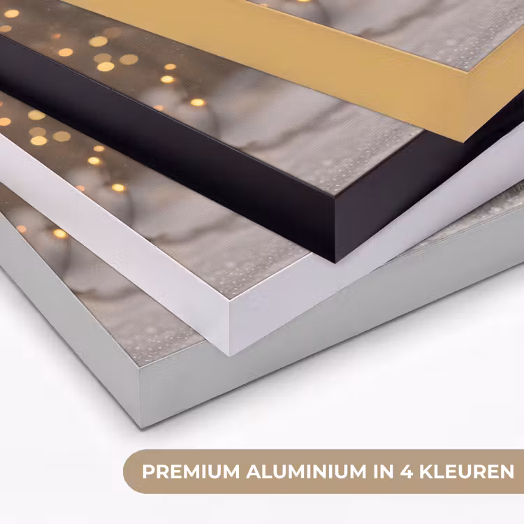 Kerst - Gnome - Bord - Kleurrijk Textielframe zwart klein -USP_kleurenNL