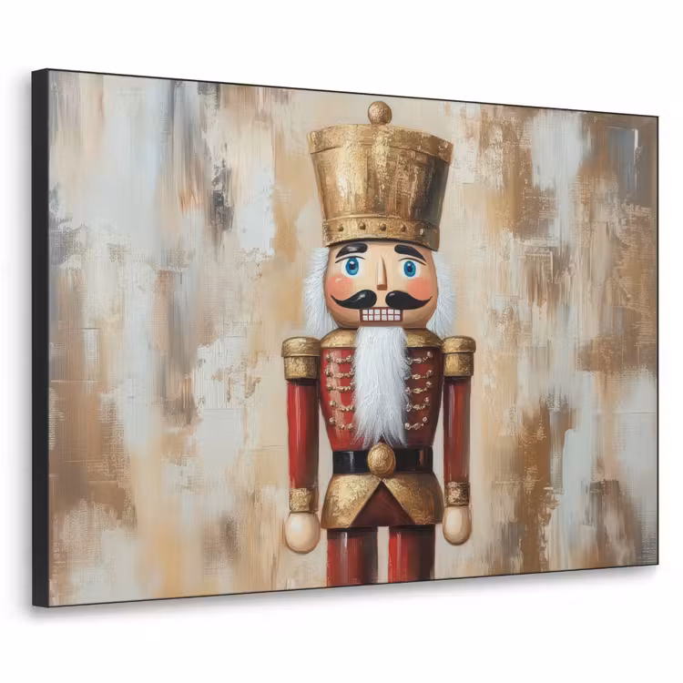 Kerst - Poppetje - Abstract Textielframe - compleet frame klein -3d
