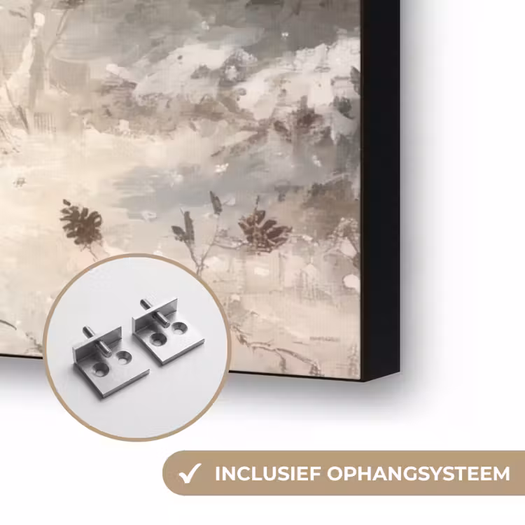 Kerst - Rendier - Winter - Krans Textielframe zwart klein -USP_ophangsysteemNL