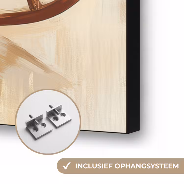 Kerst - Slee - Kerstman Textielframe zwart klein -USP_ophangsysteemNL