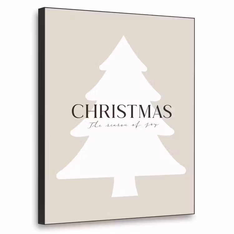 Kerstboom - Japandi - Christmas - Beige Textielframe - compleet frame klein -3d