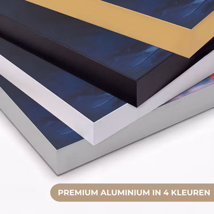 Kerstboom - Kerst - Abstract - Kleurrijk Textielframe zwart klein -USP_kleurenNL