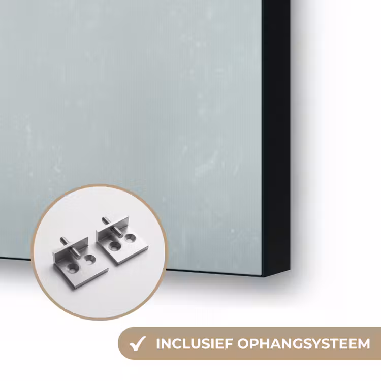 Kerstgnome - Cadeau - Groen Textielframe zwart klein -USP_ophangsysteemNL