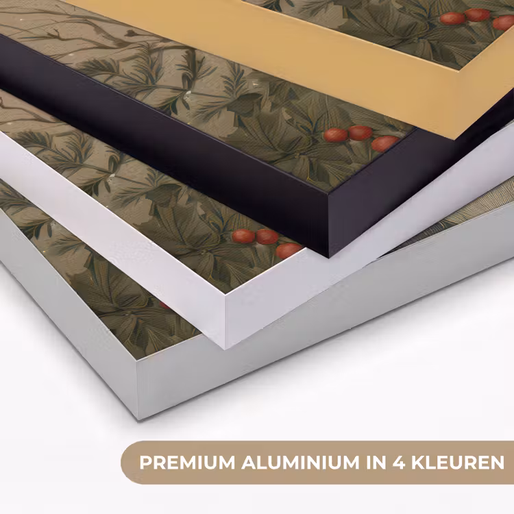 Kerstgnome - Konijntjes - Kleurrijk Textielframe zwart klein -USP_kleurenNL