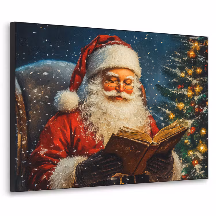 Kerstman - Kerst - Winter - Kerstboom Textielframe - compleet frame klein -3d