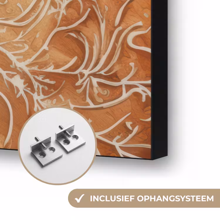 Kerstmis - Koekje - Poppetje - Speculaas Textielframe zwart klein -USP_ophangsysteemNL