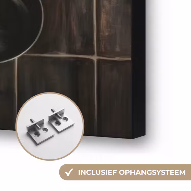 Keukengerei - Rustiek - Tegels - Kruiden Textielframe zwart klein -USP_ophangsysteemNL