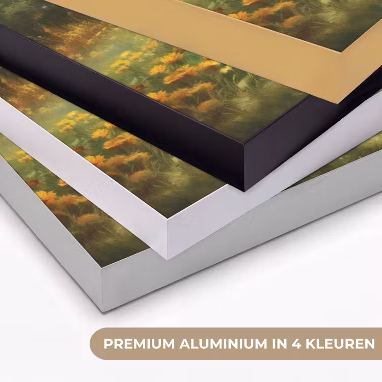 Kippen - Landelijke rust - Natuur Textielframe zwart klein -USP_kleurenNL
