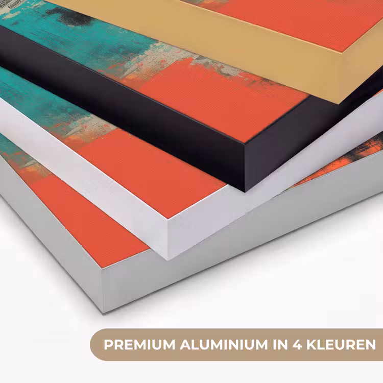 Klassiek - Pareloorbel - Streetartstijl - Kleurrijk Textielframe zwart klein -USP_kleurenNL