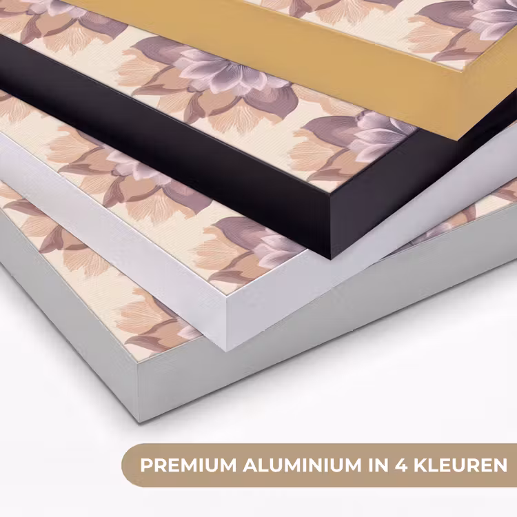 Klassiek - Patroon - Paars Textielframe zwart klein 947 -USP_kleurenNL