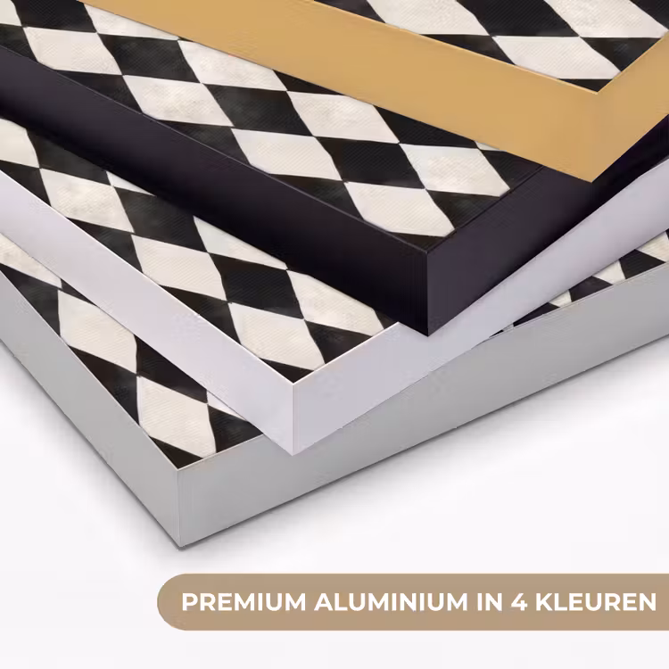 Klassiek - Patroon - Zwart Textielframe zwart klein 947 -USP_kleurenNL