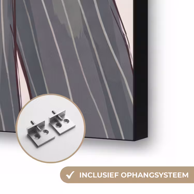 Kleding - Strik - Parels - Klassiek - Mode Textielframe zwart klein -USP_ophangsysteemNL