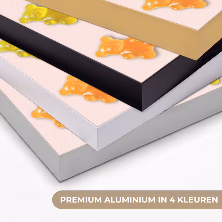 Kleur - Snoep - Roze Textielframe zwart klein -USP_kleurenNL