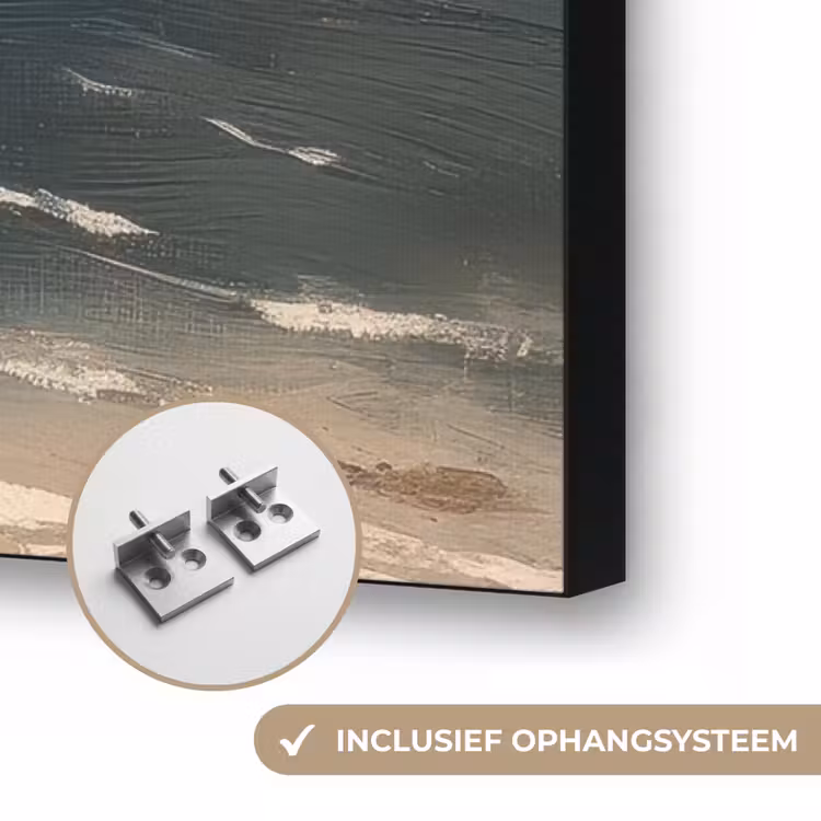 Klif - Zee - Boom Textielframe zwart klein -USP_ophangsysteemNL