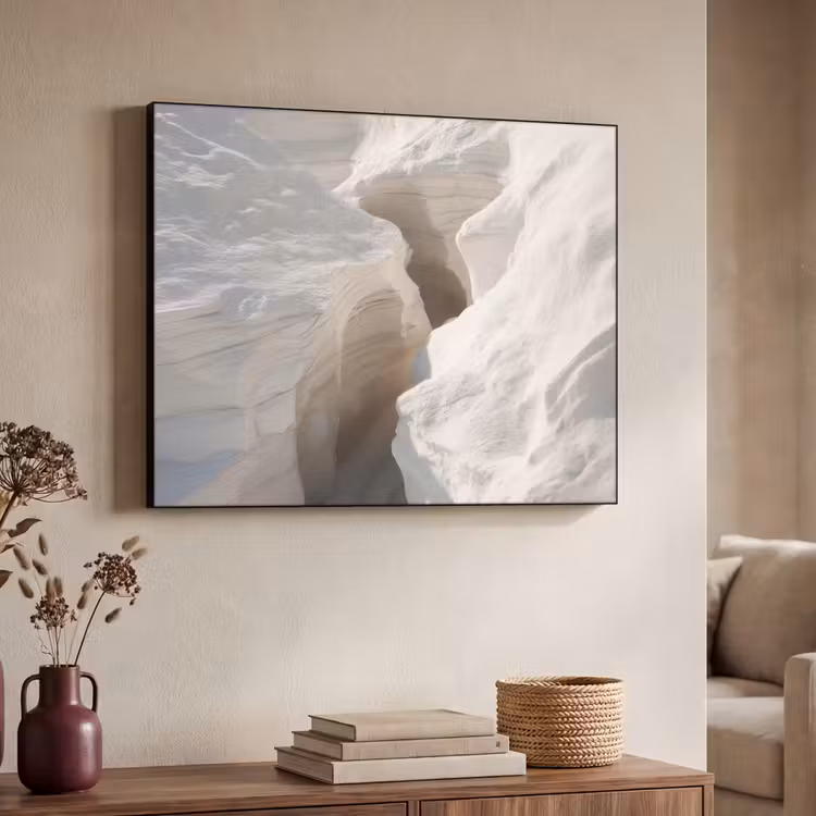 Kloof - Wit - Sneeuw Textielframe - compleet frame klein -sfeer3