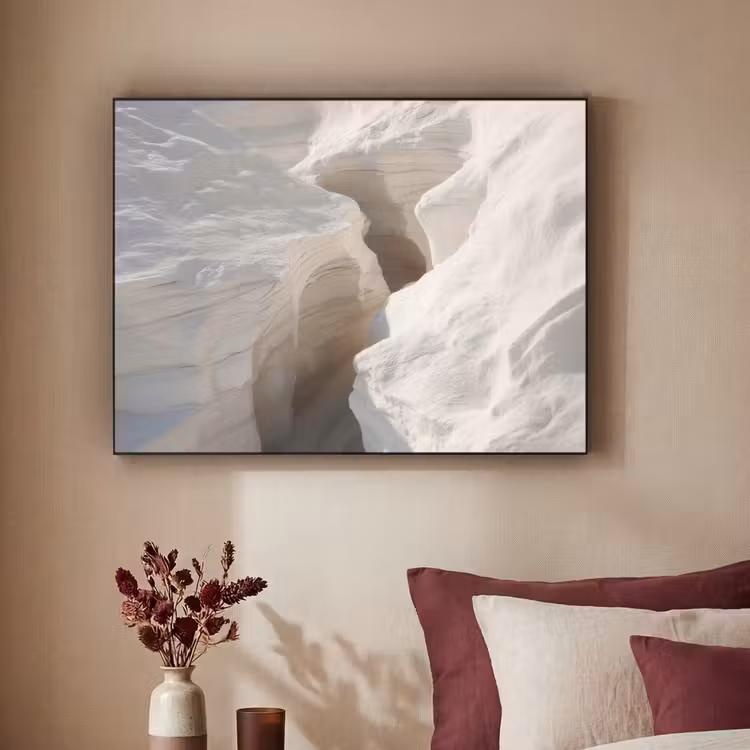Kloof - Wit - Sneeuw Textielframe - compleet frame klein -sfeer1