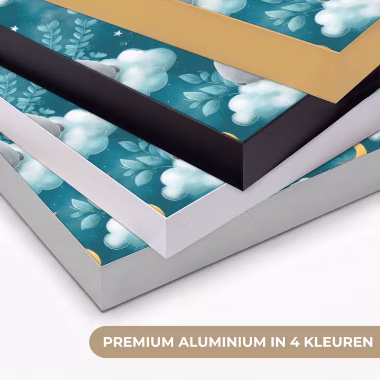 Koala's - Betoverend - Blauw Textielframe zwart klein 947 -USP_kleurenNL