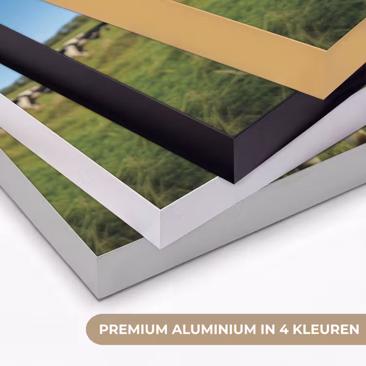 Koe - Tong - Weide Textielframe zwart klein -USP_kleurenNL