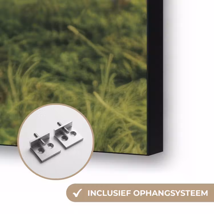 Koe - Tong - Weide Textielframe zwart klein -USP_ophangsysteemNL