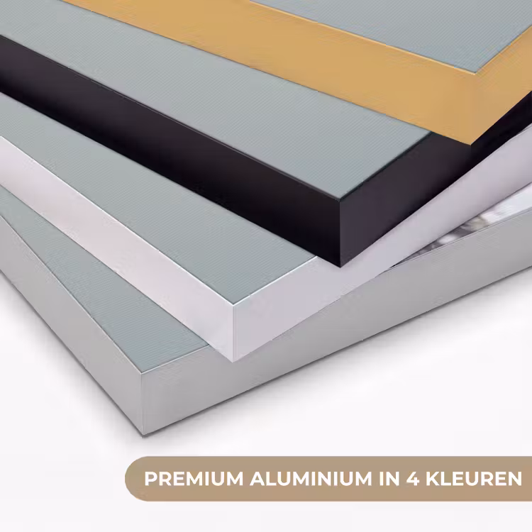 Koe - Zwart - Wit - Kok Textielframe zwart klein -USP_kleurenNL