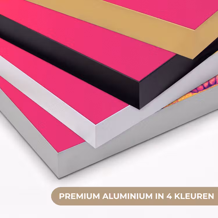 Konijn - Bloemen - Kleurrijk - Kimono Textielframe zwart klein -USP_kleurenNL