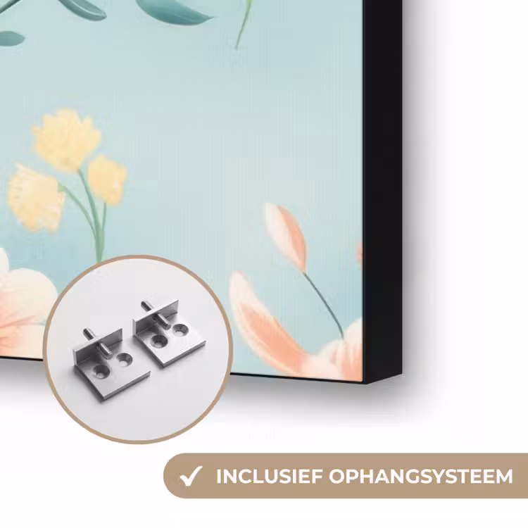 Konijn - Eieren - Takjes Textielframe zwart klein -USP_ophangsysteemNL