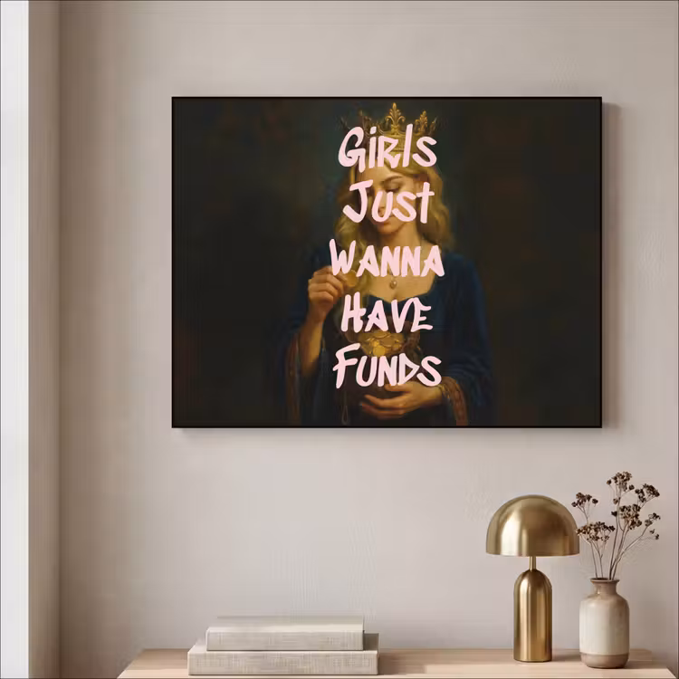 Kroon - Vrouw - Jurk - Opvallend Textielframe - compleet frame klein -sfeer2