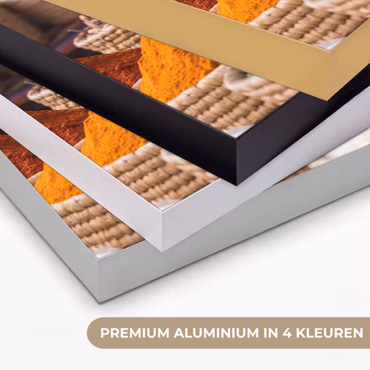 Art frame - Kruiden - Manden - Oosters - Kruiden - Manden - Oosters Textielframe zwart klein