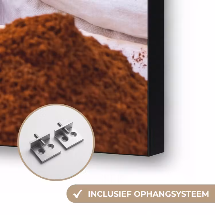 Art frame - Kruiden - Markt - Eten - Kruiden - Markt - Eten Textielframe zwart klein