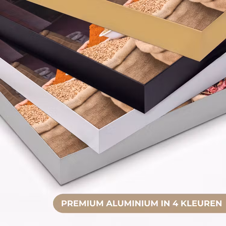 Art frame - Kruiden - Markt - Roze - Kruiden - Markt - Roze Textielframe zwart klein