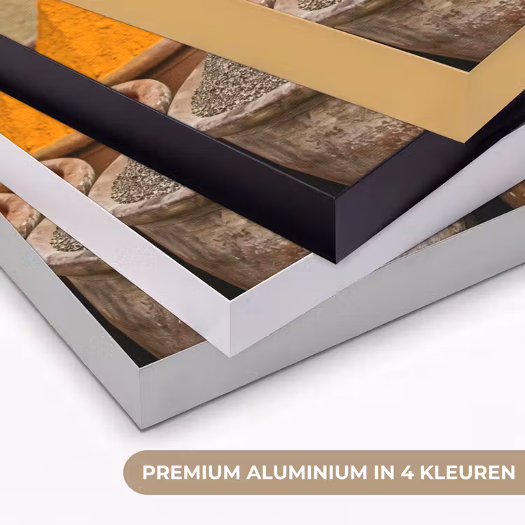 Art frame - Kruiden - Potten - Oosters - Kruiden - Potten - Oosters Textielframe zwart klein