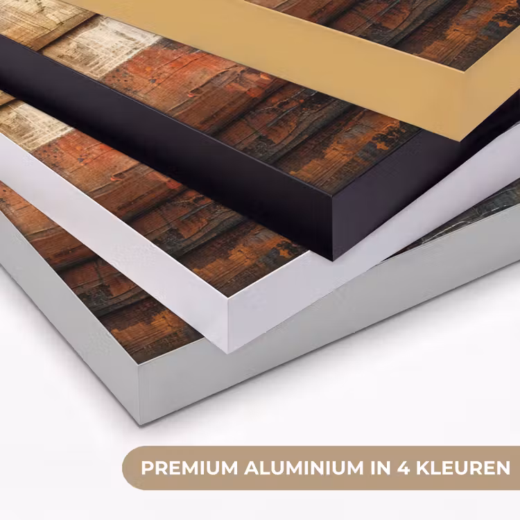 Kunst - Bruin - Abstract - Hout motief Textielframe zwart klein -USP_kleurenNL