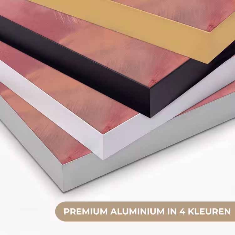 Kunst - Vloeiend - Pastel - Abstract Textielframe zwart klein -USP_kleurenNL