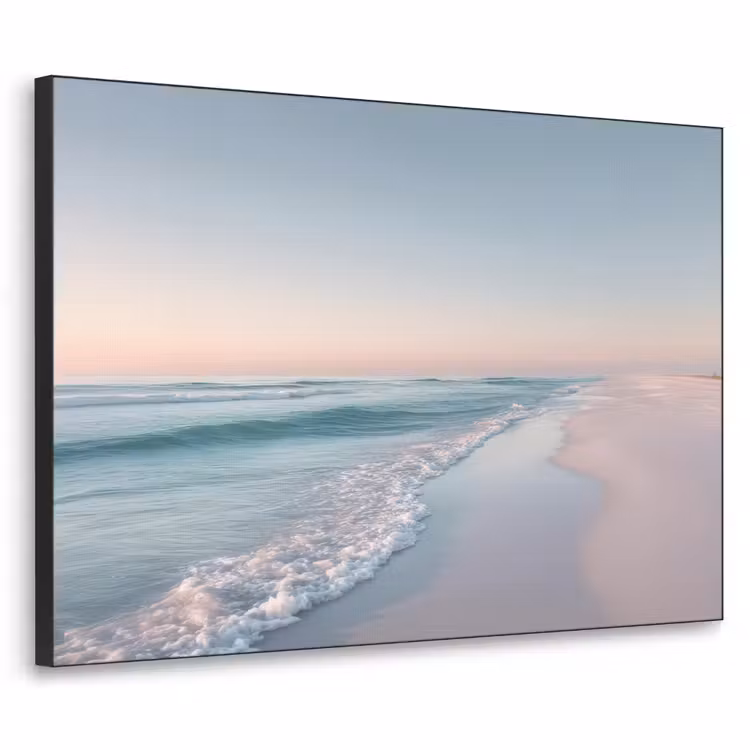 Kustlijn - Pastel - water Textielframe - compleet frame klein -3d