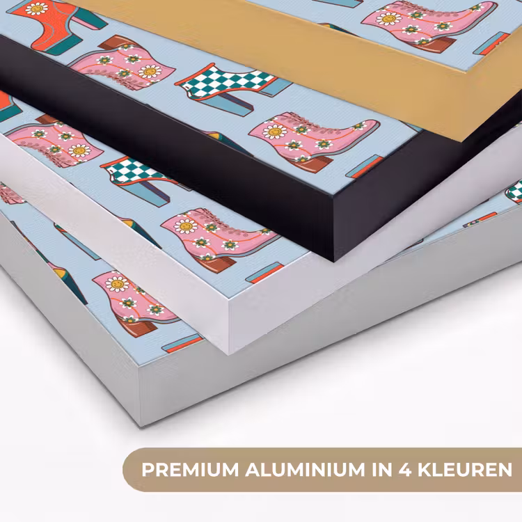 Laarzen - Patroon - Disco Textielframe zwart klein 947 -USP_kleurenNL