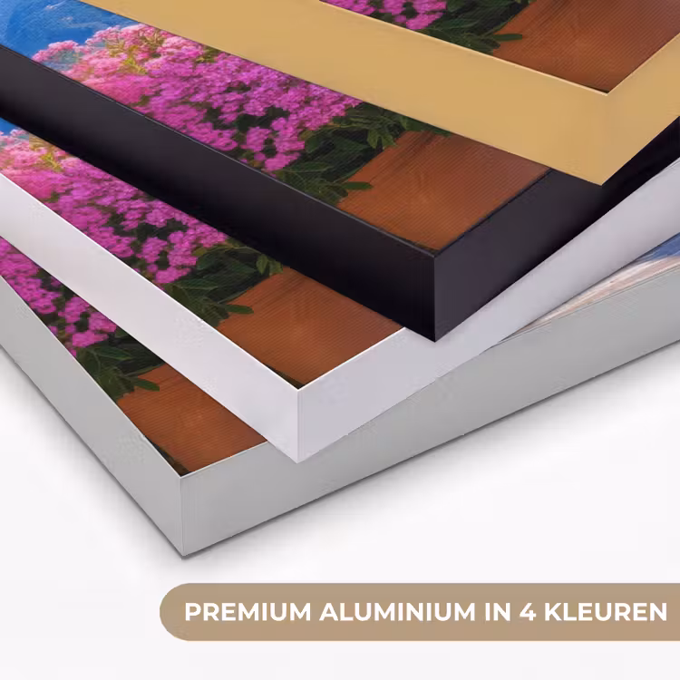Lake Como - Italië - Landschap Textielframe zwart klein -USP_kleurenNL