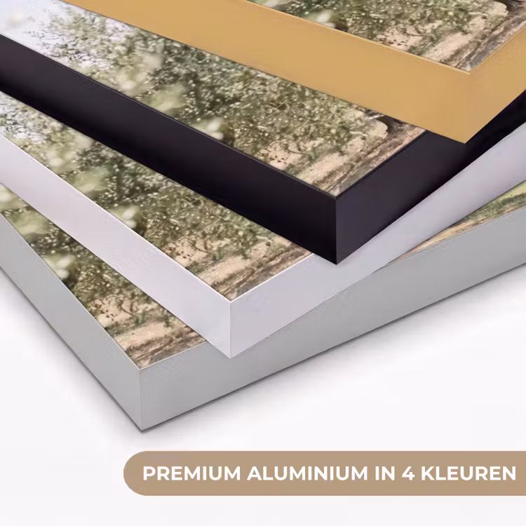Art frame - Landhuis - olijfboom - gaard - Landhuis - olijfboom - gaard Textielframe zwart klein