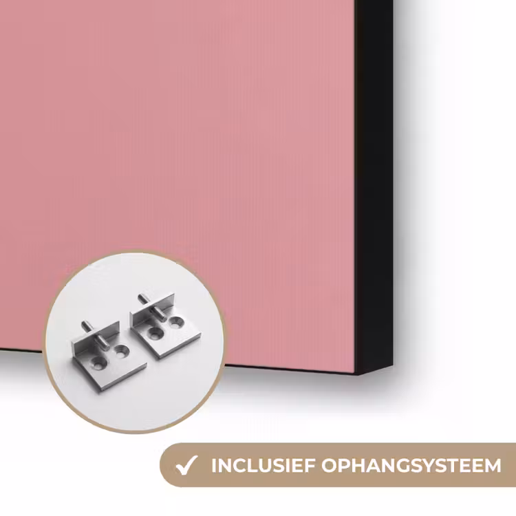 Leeuw - Pak - Geruit - Bril Textielframe zwart klein -USP_ophangsysteemNL