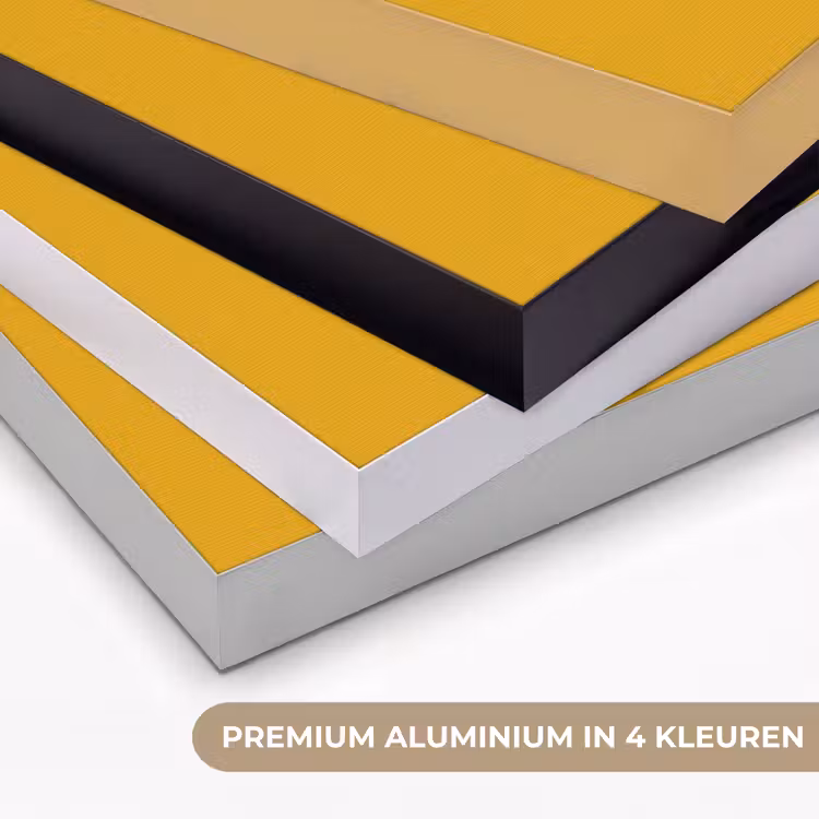 Lelie - Oranje - Lijst - Ovaal Textielframe zwart klein -USP_kleurenNL