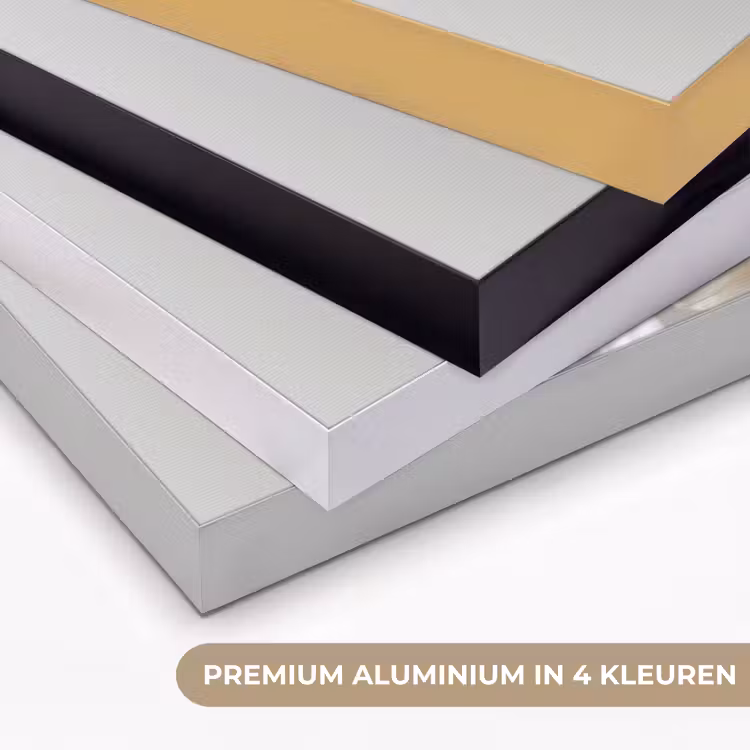 Lelies - Boekte - Wit - Meeldraden Textielframe zwart klein -USP_kleurenNL