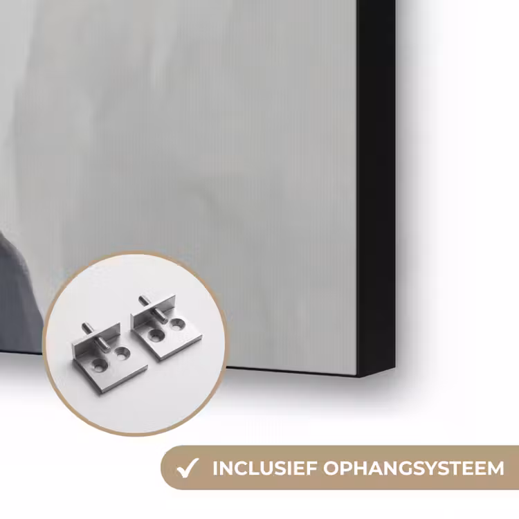 Lelies - Portret - Wit Textielframe zwart klein -USP_ophangsysteemNL