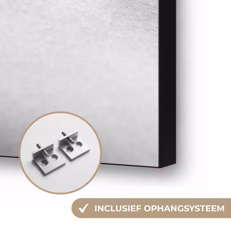 Lichaam - Vormen - Abstract - Zwart - Wit - Sensueel Textielframe zwart klein -USP_ophangsysteemNL