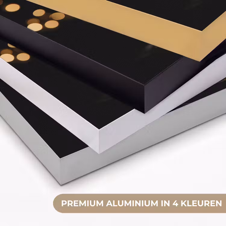 Lichter - Champagner - Gläser Textielframe zwart klein -USP_kleurenNL