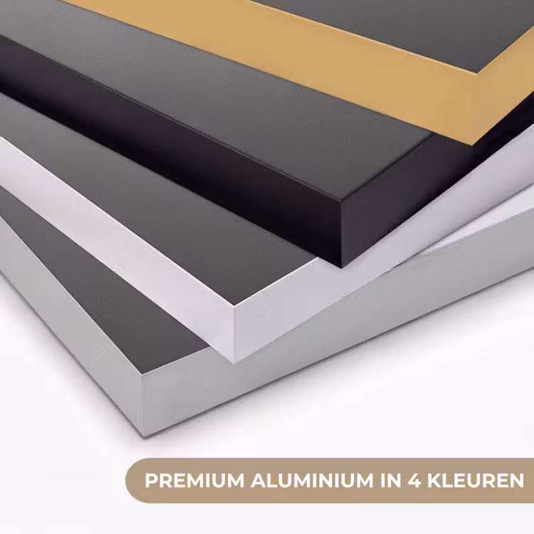 Lichtinval - Wijn - Rood - Glas Textielframe zwart klein -USP_kleurenNL