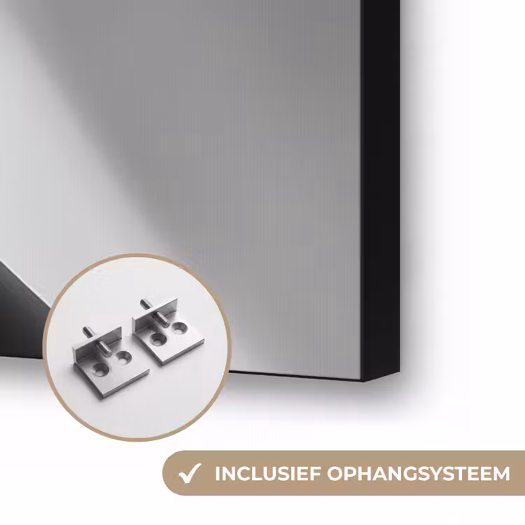 Lichtinval - Wijn - Rood - Glas Textielframe zwart klein -USP_ophangsysteemNL