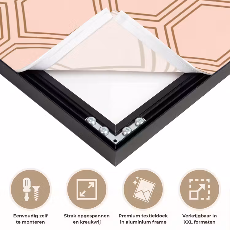 Lichtroze - Patroon - Symmetrisch Textielframe zwart klein 947 -USP_feed_closeupNL