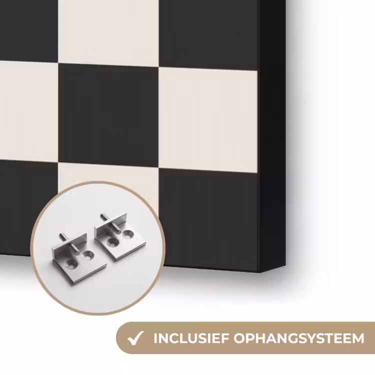Liefde - Beige - Race Textielframe zwart klein -USP_ophangsysteemNL