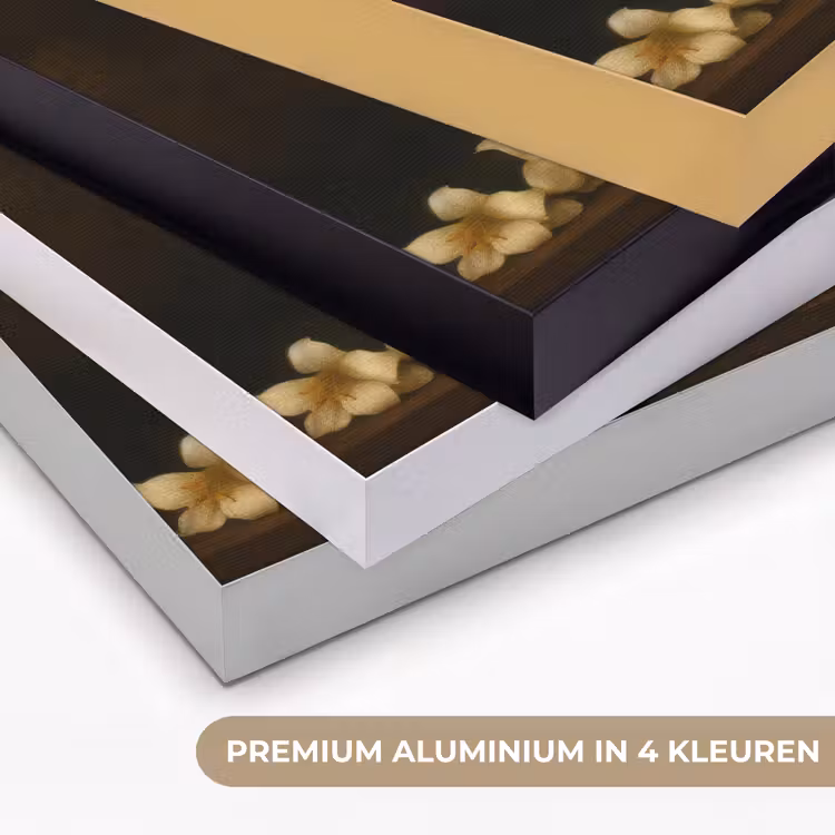 Liefde - Modern - Bloemen Textielframe zwart klein -USP_kleurenNL