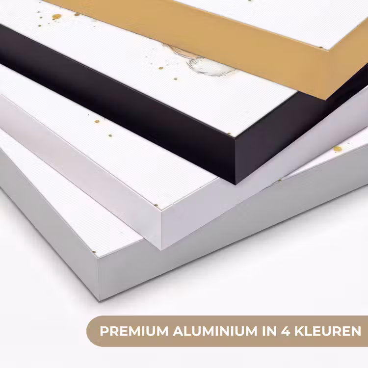 Liefde - Rood - konijn Textielframe zwart klein -USP_kleurenNL