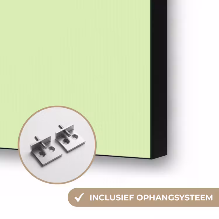 Light - Lime - Groen Textielframe zwart klein 947 -USP_ophangsysteemNL